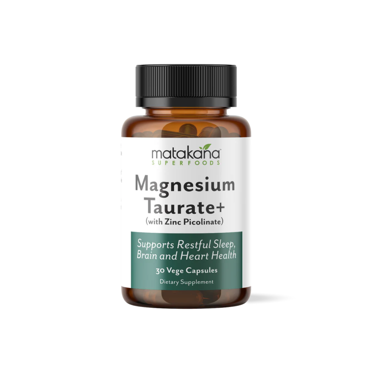 Matakana Superfoods - Magnesium Taurate Capsules - 30 Caps