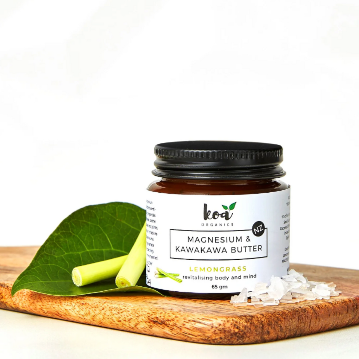 Koa Organics - Magnesium + Kawakawa Butter with Lemongrass (Med) 65gm