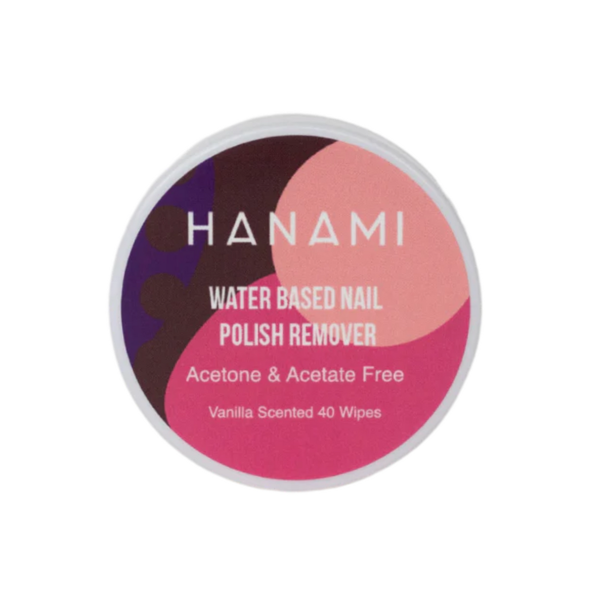 Hanami - Water Based Nail Polish Remover Wipes 40pk (french vanilla)