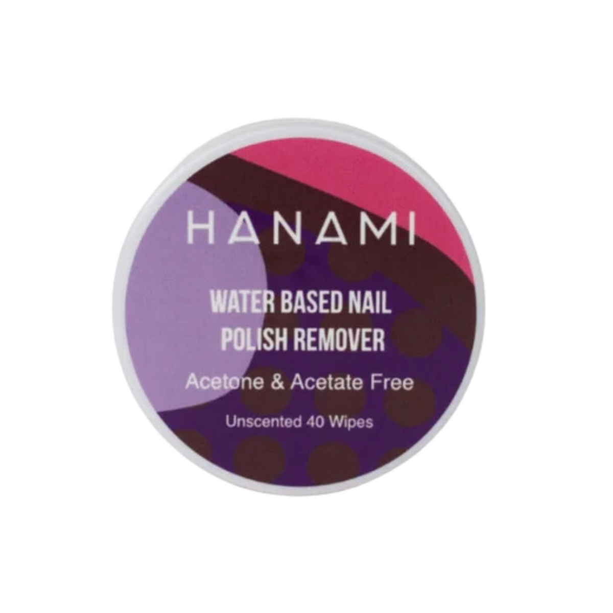 Hanami - Water Based Nail Polish Remover Wipes 40pk (unscented)
