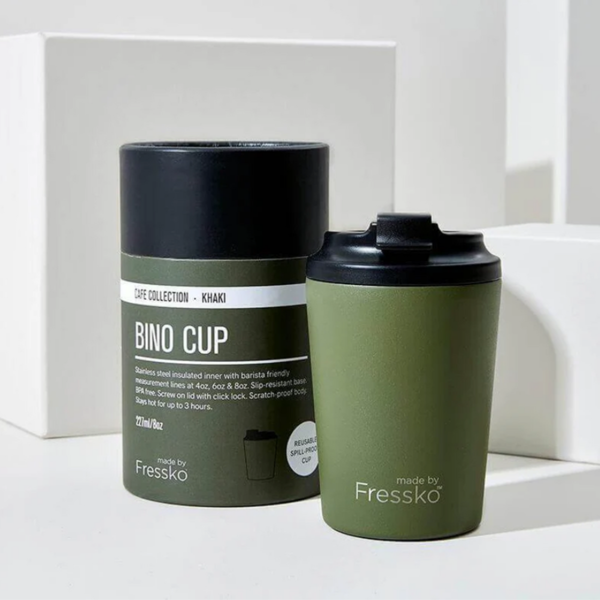 Made by Fressko - Bino Reusable Cup - Khaki