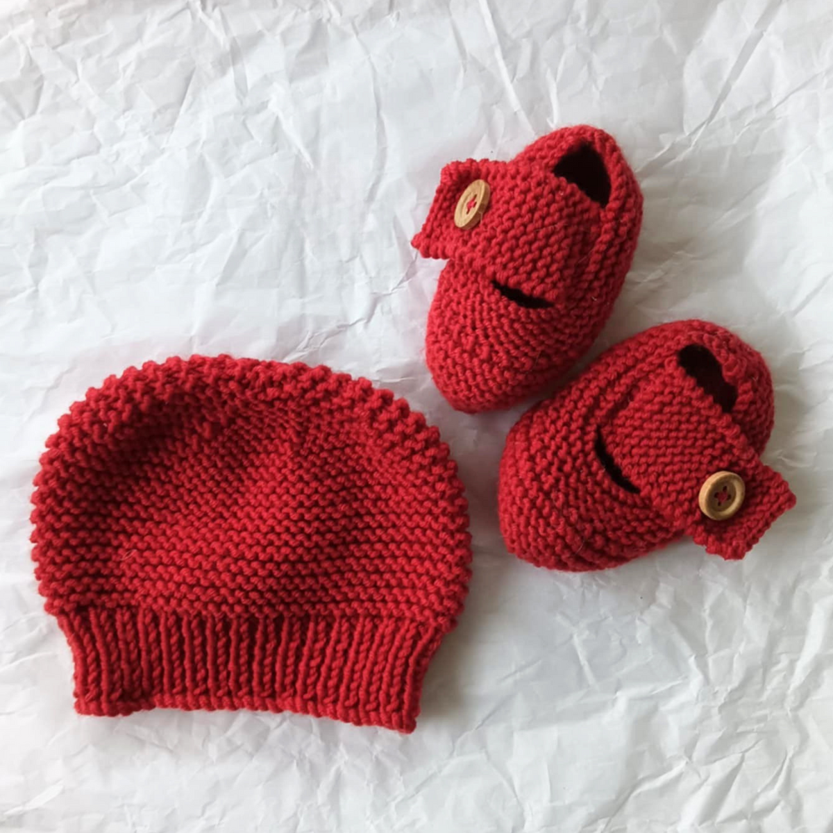 Baby Gift Set - Hat and Mary-Jane Shoes - Merino