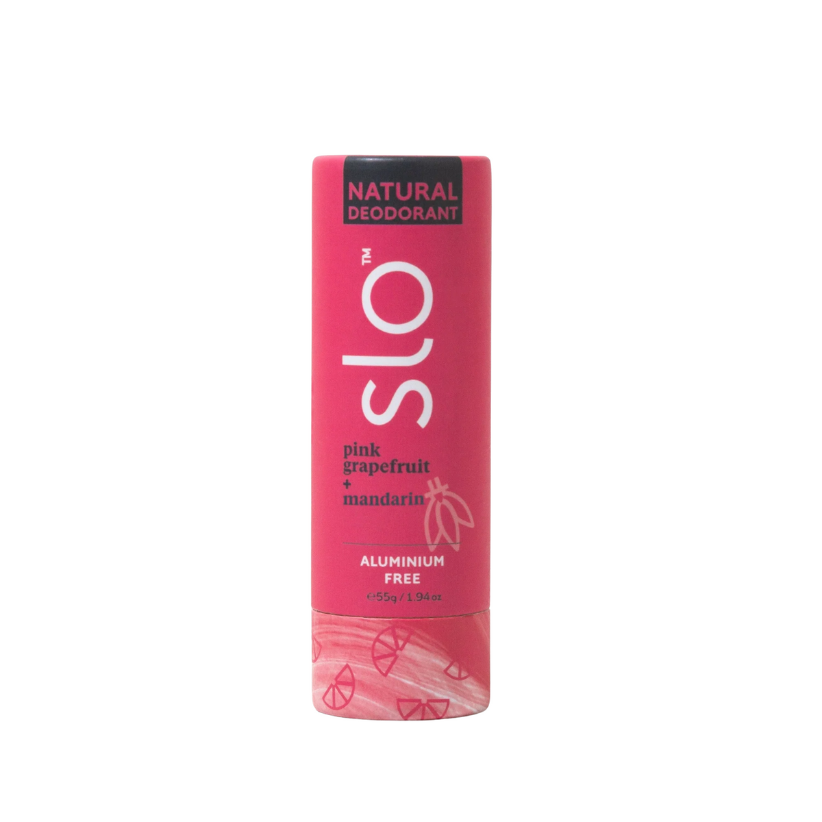 Slo Natural Deodorant - Pink Grapefruit &amp; Mandarin