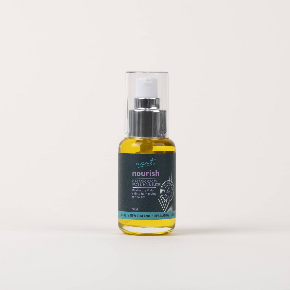 Neat - Organic Cacay Face and Hair Oil - 50ml Glass Pump
