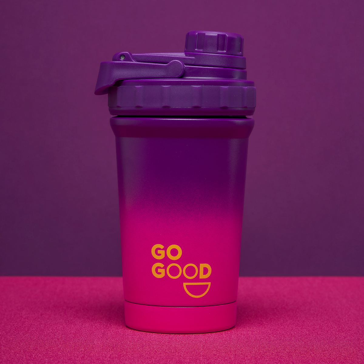 Go Good - Stainless Steel Shaker - Purple and Pink