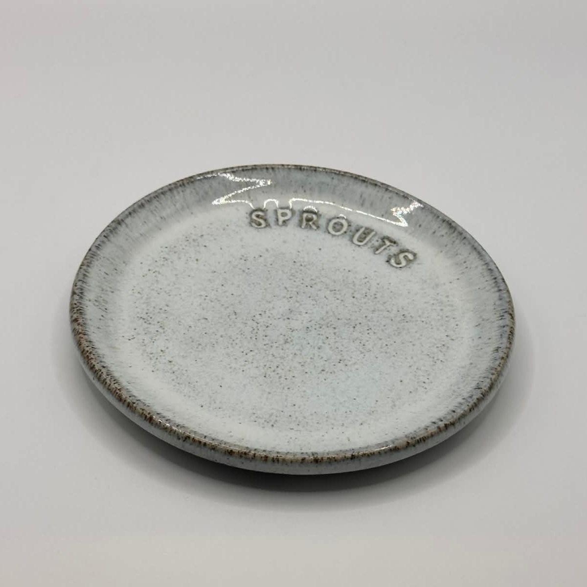 NEW: Mudhut Potters Wellington - Sprouting Jar Saucer - Light Blue