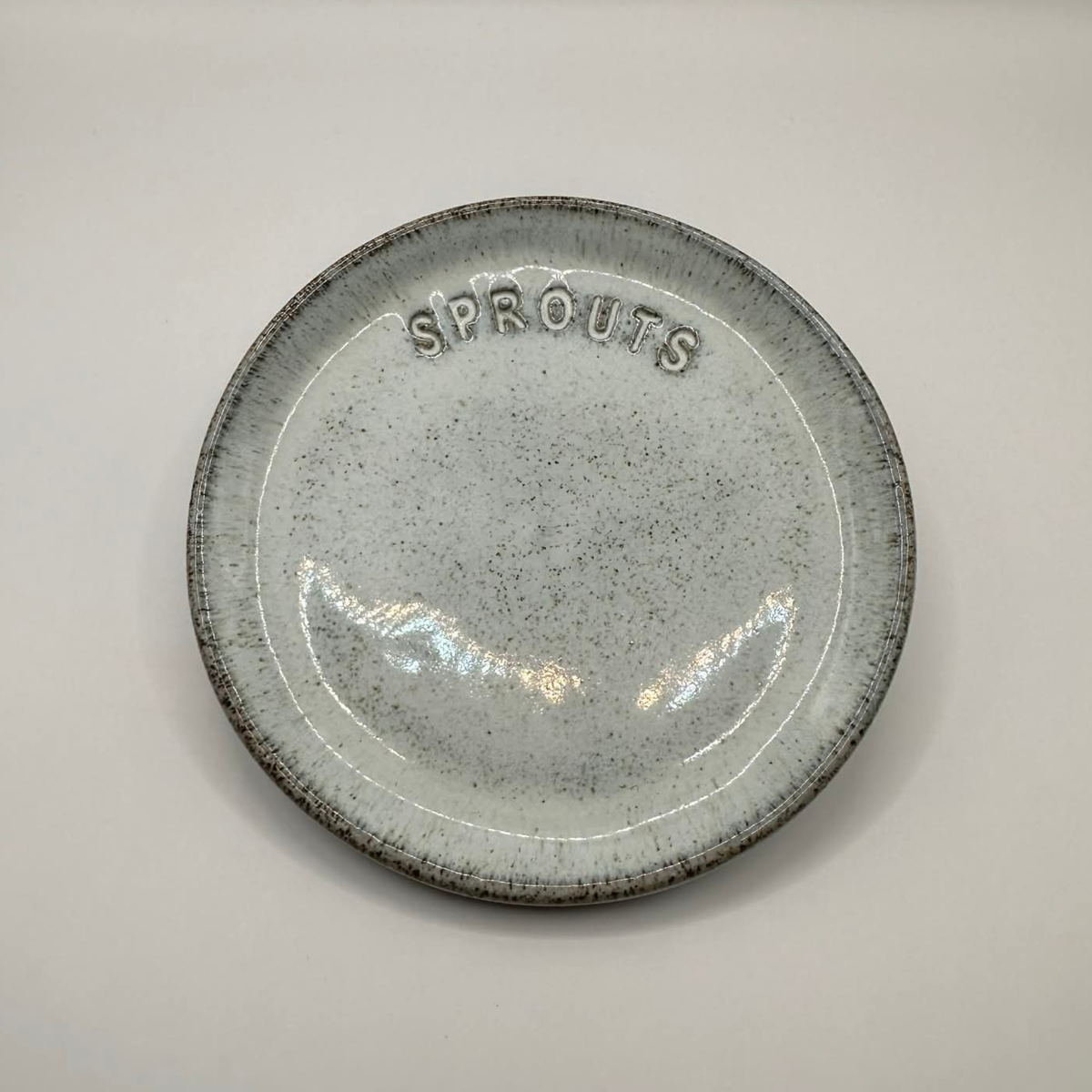 NEW: Mudhut Potters Wellington - Sprouting Jar Saucer - Light Blue