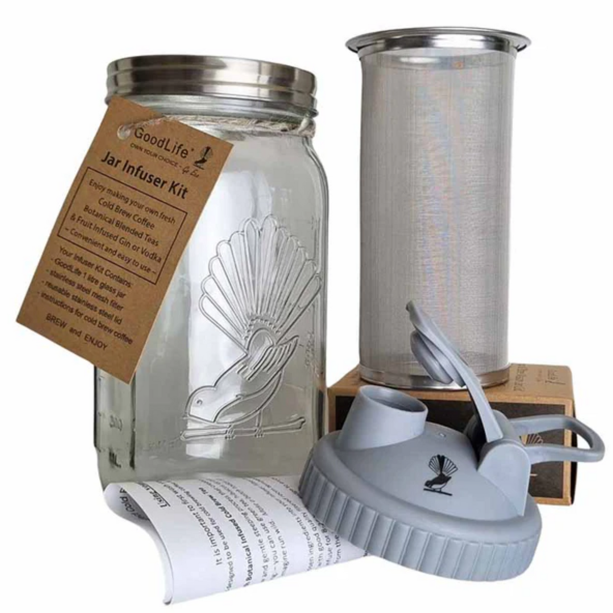 Goodlife - Infuser Jar Kit with Pour &amp; Store Lid