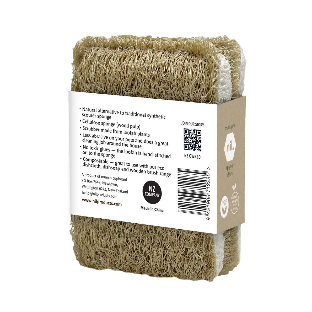 Nil – Natural Kitchen Scourer (2 Pack)