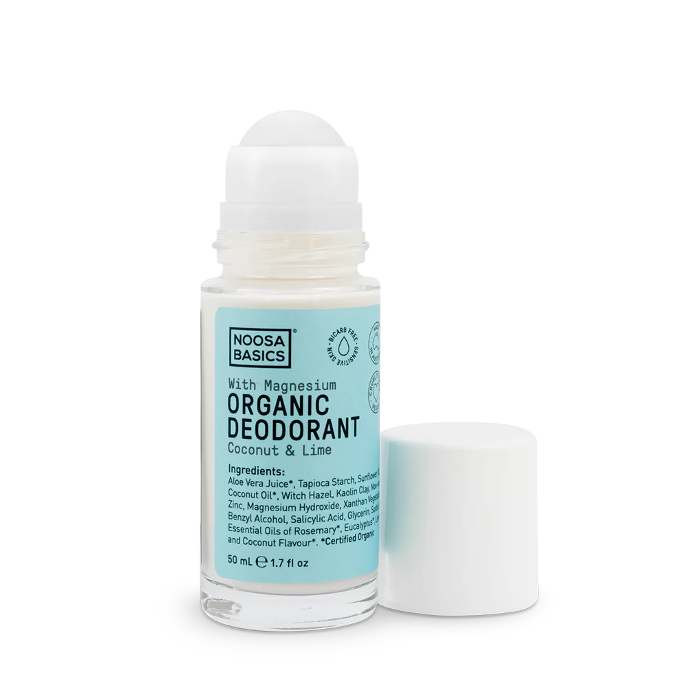 Noosa Basics Natural Deodorant Roll-On 50ml – Coconut & Lime (Sensitive)