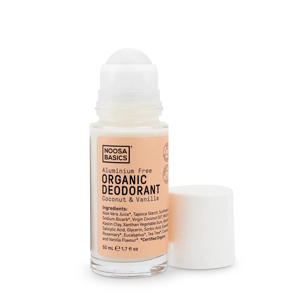 Noosa Basics Natural Deodorant Roll-On 50ml – Coconut & Vanilla