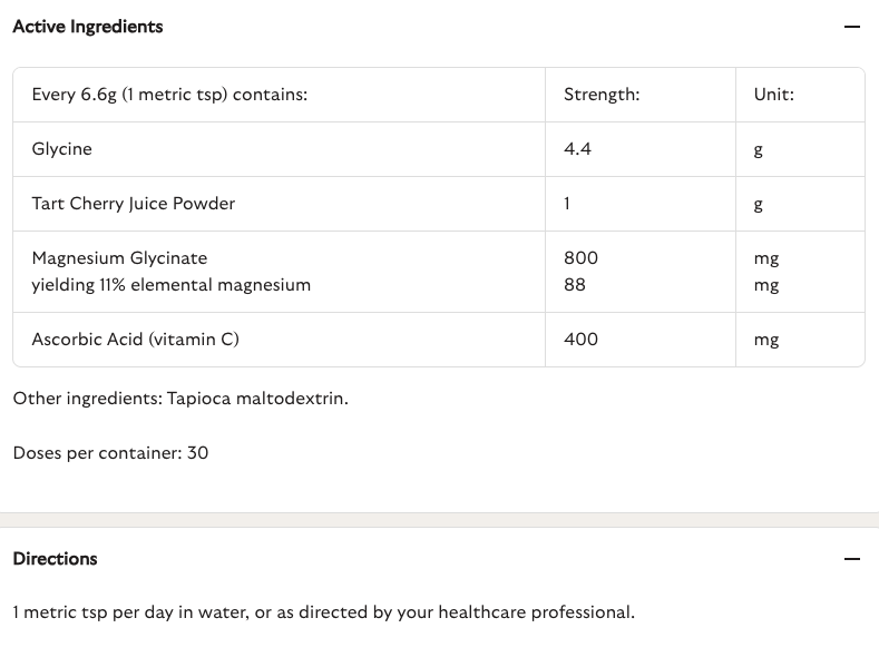 Matakana SuperFoods – Magnesium Glycinate