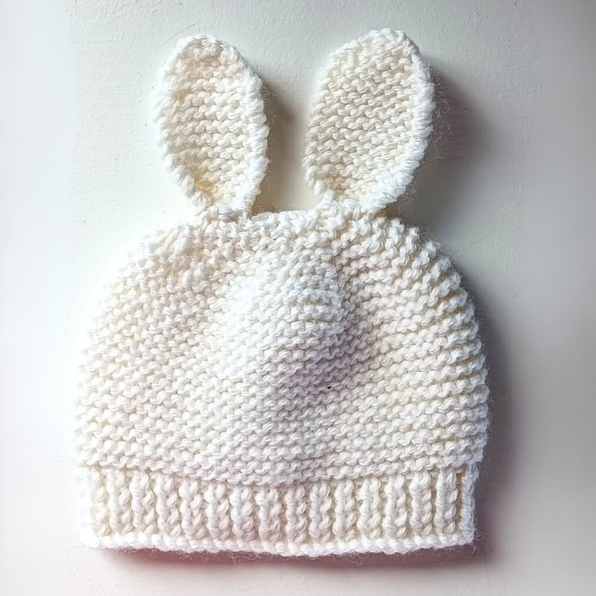 Newborn Rabbit Hat - Vintage Baby Wool - Cream