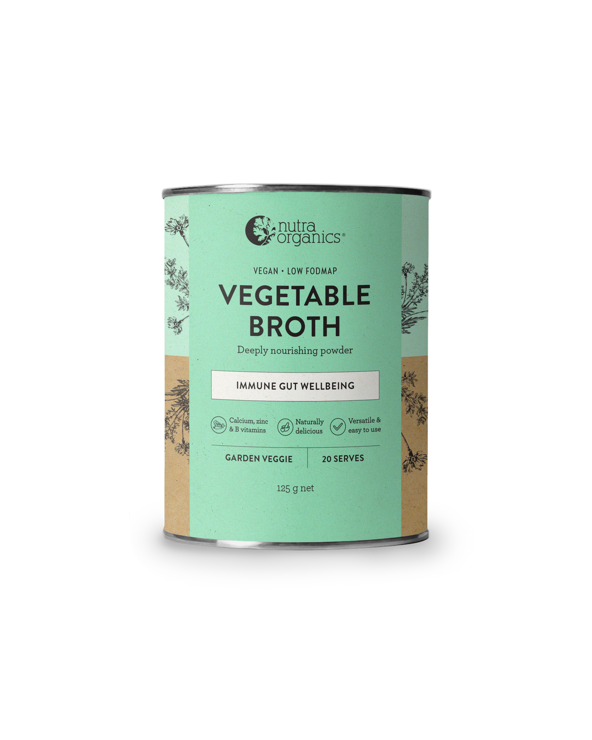 Nutra Organics - Veggie Broth : Garden Veggie (Vegan)