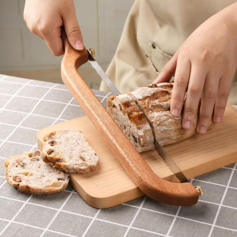 Wooden bread knife main view