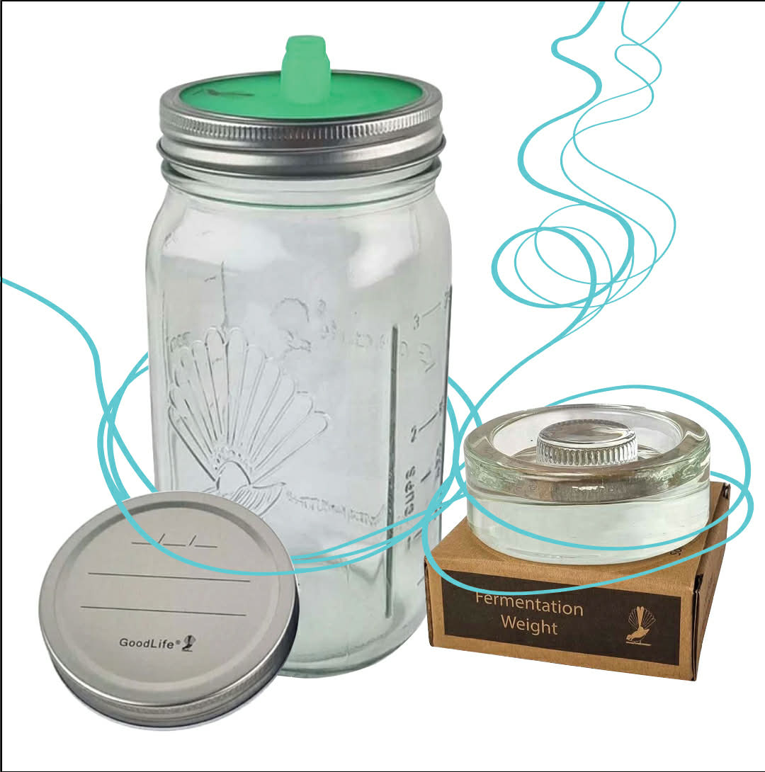Goodlife - Fermentation Bundle - 1 Litre (now includes metal lid)
