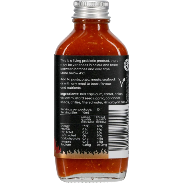 Symbiota - Not as Hot Sauce - Naturally Fermented (Medium Heat) 100ml