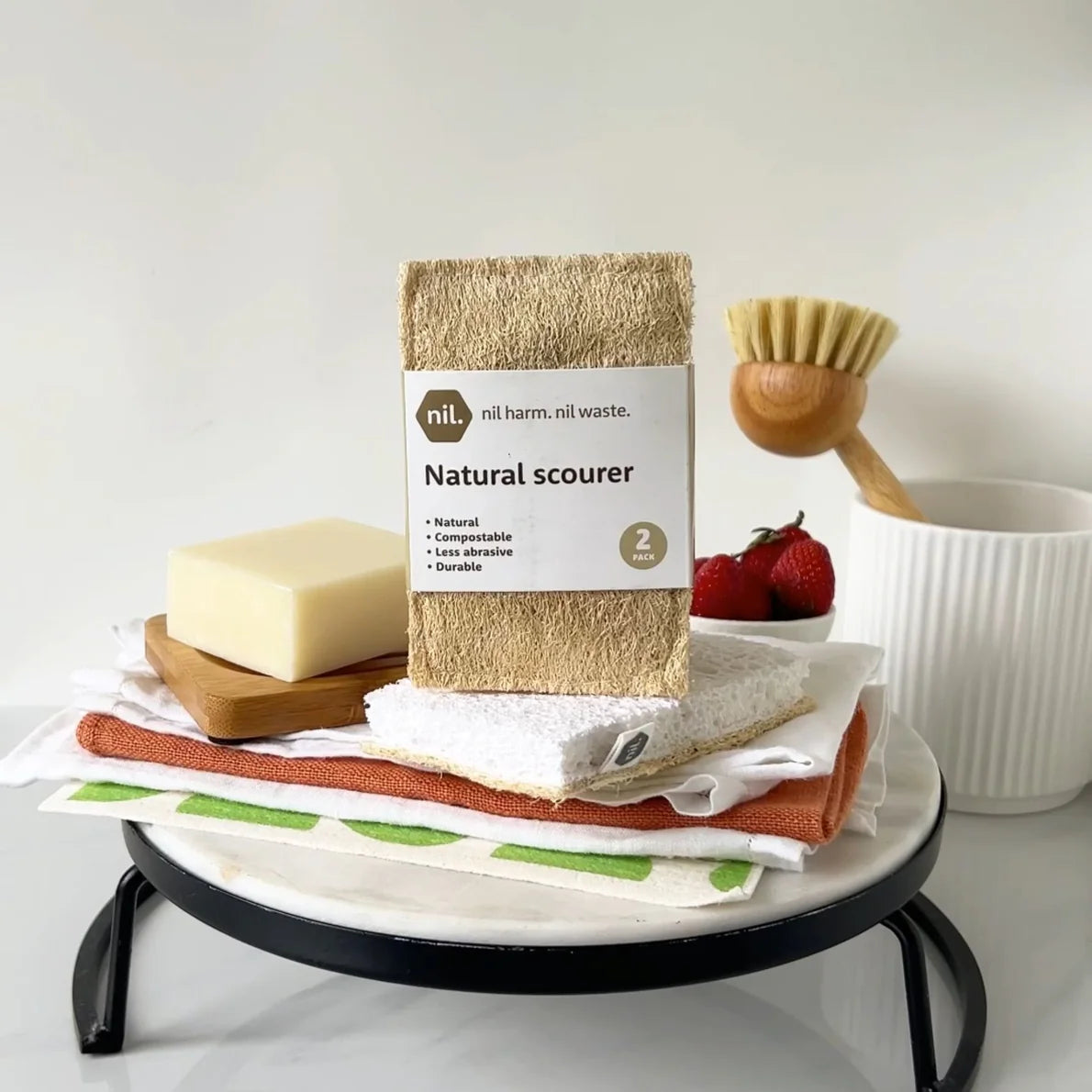 Nil – Natural Kitchen Scourer (2 Pack)