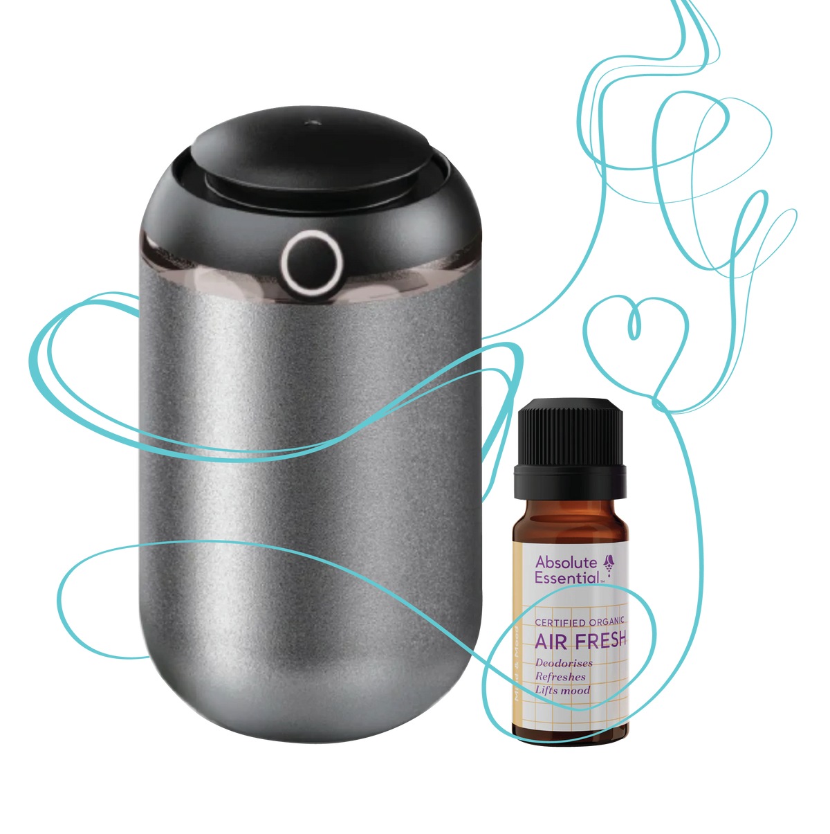 Bundle: Air Fresh Diffuser Set -  Silver