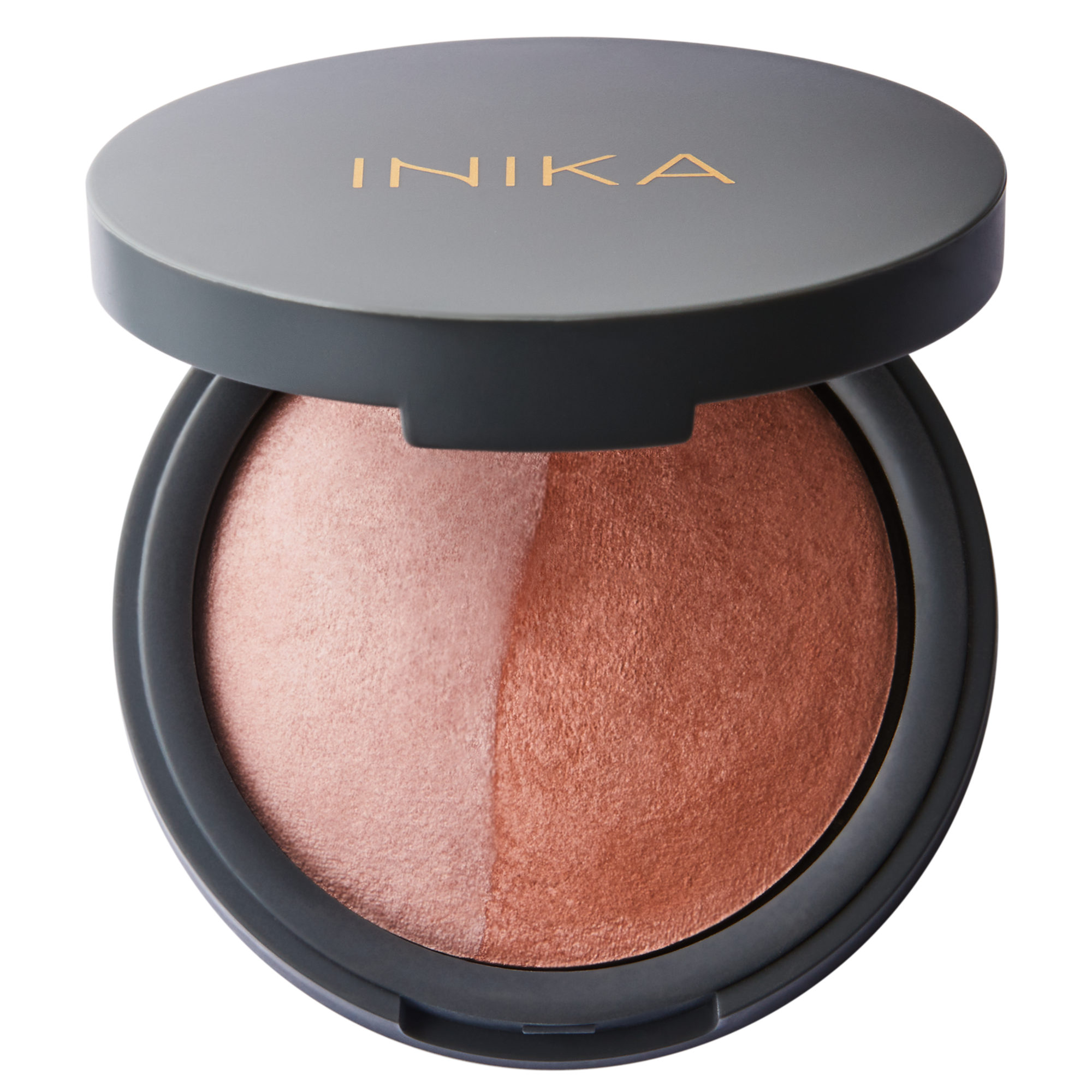 Inika Make up - Baked Mineral Blush Duo - Pink Tickle