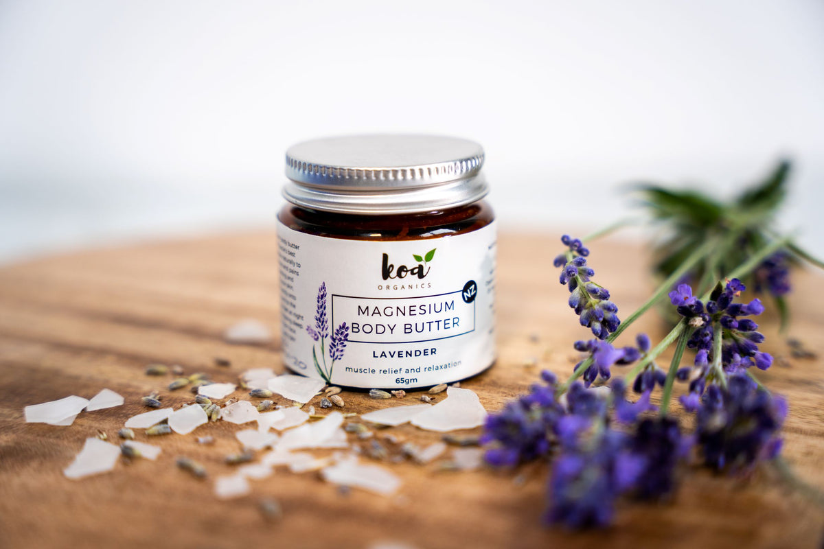 Koa Organics - Magnesium Body Butter Lavender (Med) 65gm