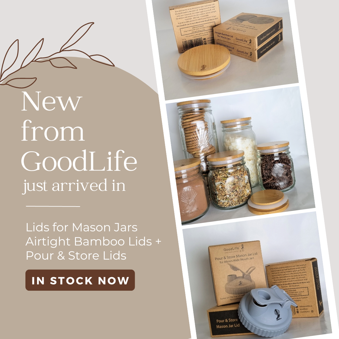 GoodLife - Airtight Bamboo Mason Jar Lid - 1 lid