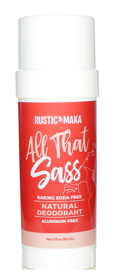 Rustic Maka - All that Sass Natural Deodorant - Baking Soda Free