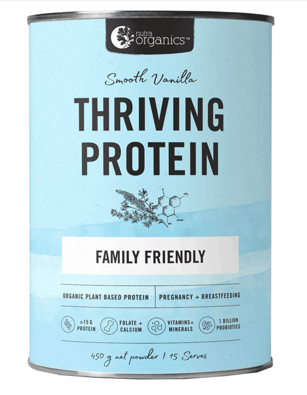 Nutra Organics - Thriving Protein : Smooth Vanilla 450g