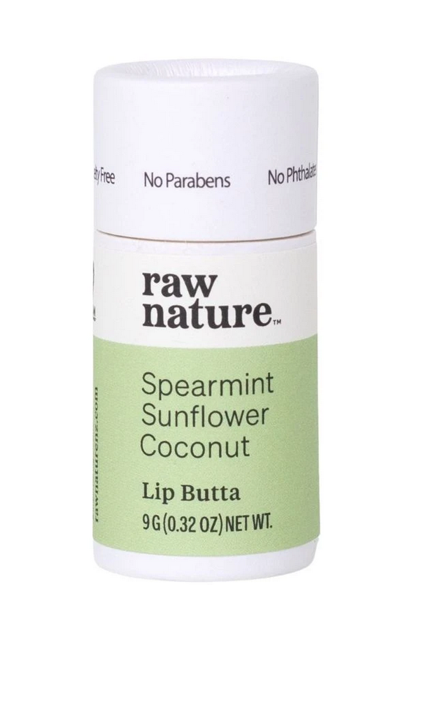 Raw Nature Natural Lip Balm (Butta) - Spearmint Sunflower &amp; Coconut