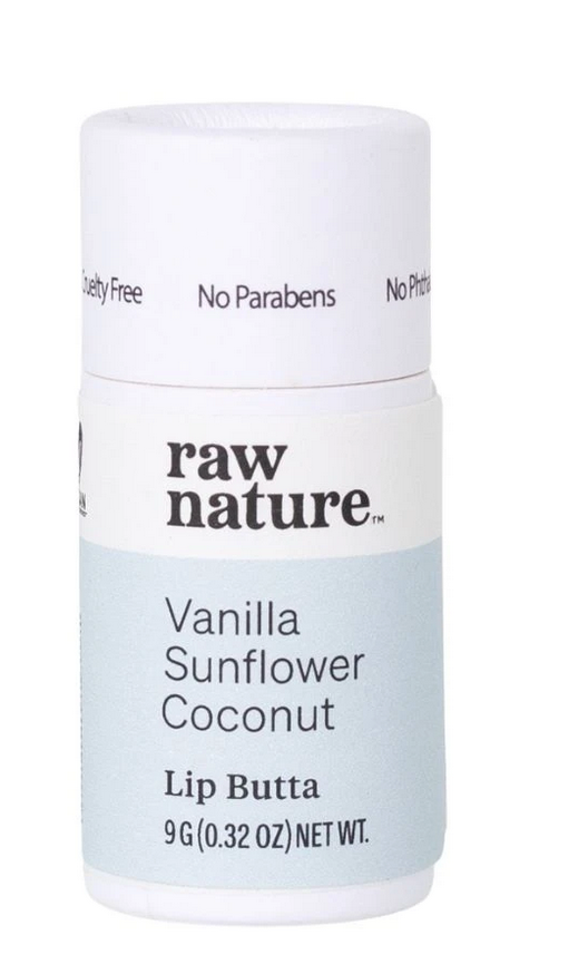Raw Nature - Natural Lip Balm - Vanilla  Sunflower &amp; Coconut