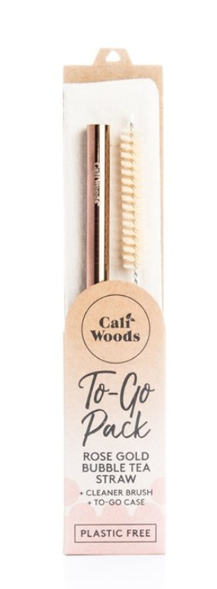 Caliwoods - To-Go: Smoothie Rose Gold Straw