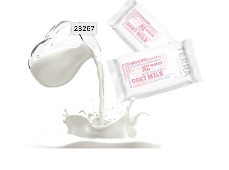 Terra Organic Goat Milk Baby Wipes 70s