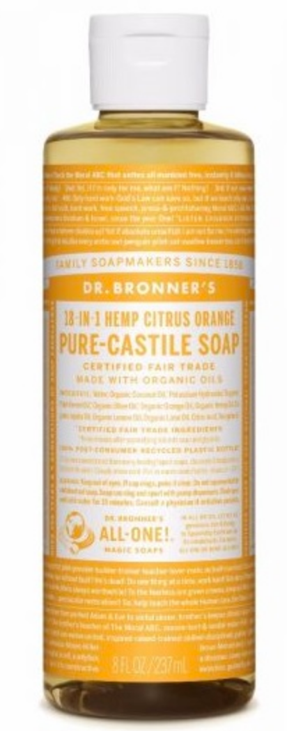 Dr Bronner Citrus Orange Liquid Soap